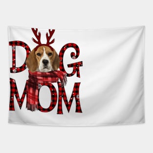 Beagle Mom Christmas Dog Mom Dog Lovers Tapestry