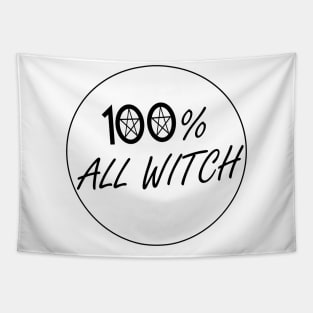 WITCHCRAFT WICCA DESIGN: 100% ALL WITCH Tapestry