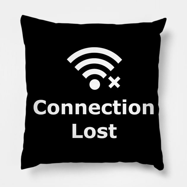 Connection Lost Pillow by XTUnknown