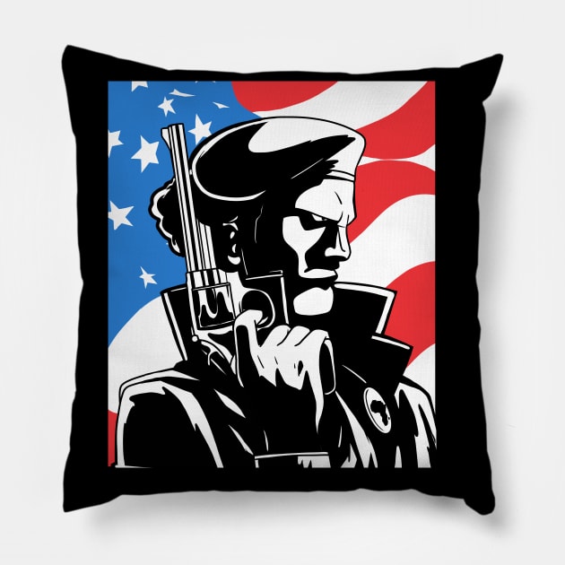 Black Panther Party Pillow by Noseking