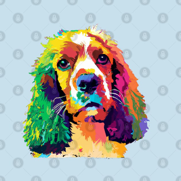 Spaniel Pop Art - Dog Lover Gifts by PawPopArt