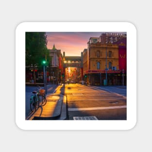 Melbourne Chinatown sunset Magnet