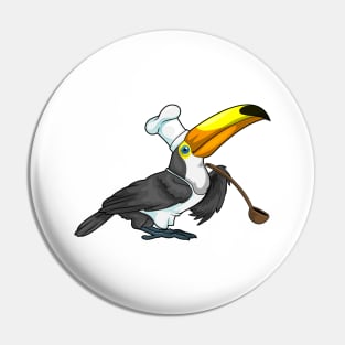 Toucan Chef Cooking spoon Pin