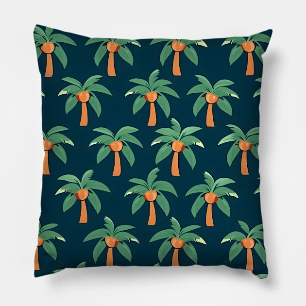 Midnight Coconut Pillow by StudioThink