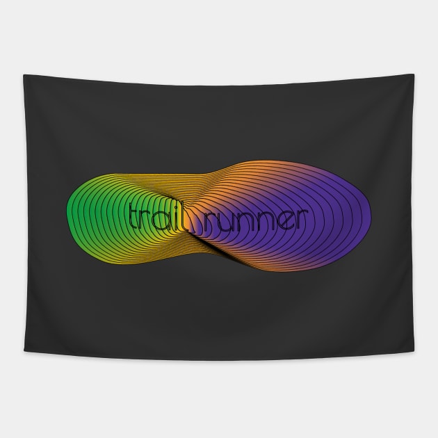 Trail Runner Shoe - Green/Purple/Orange Tapestry by Nuft