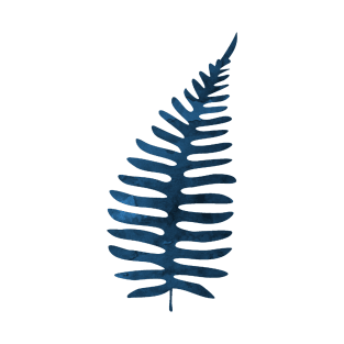 Blue Fern Leaf T-Shirt