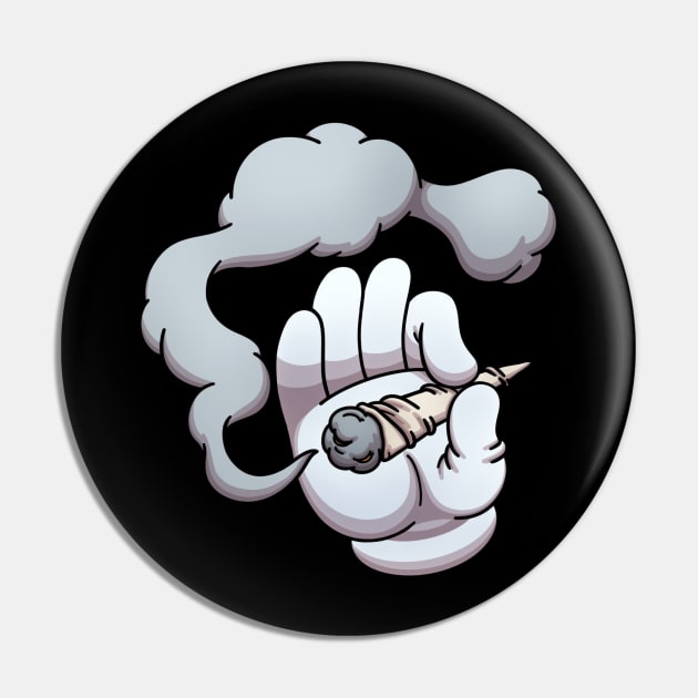 Cartoon Hand Holding A Joint Pin by TheMaskedTooner