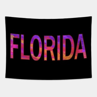 FLORIDA (Sunset Text) Tapestry