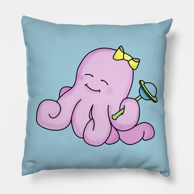 Baby Octopus Pillow by Greylady2016