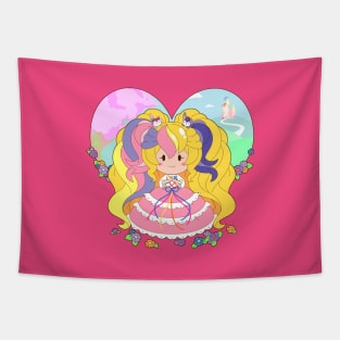 Little Lady Lovely Locks Tapestry