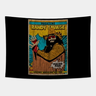 Magazine Randy Savage Vintage Fan Art Tapestry