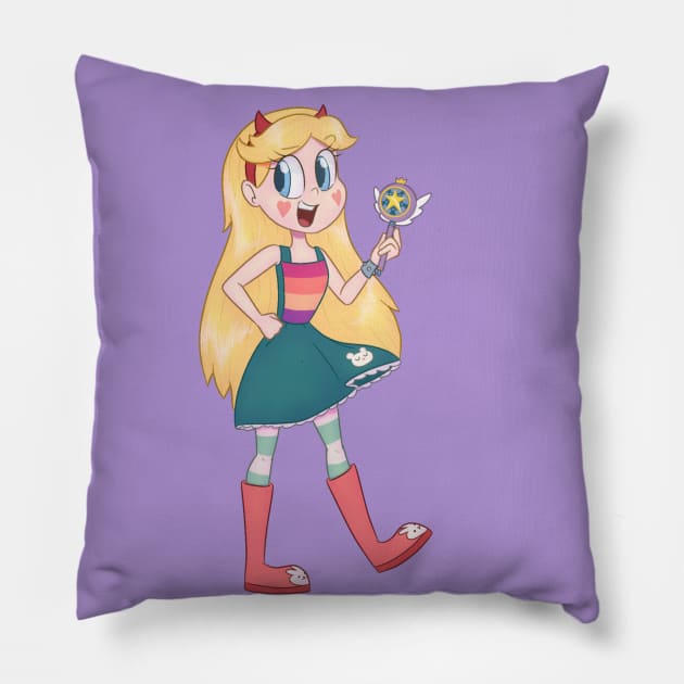 A Shinning Star Pillow by Imaplatypus