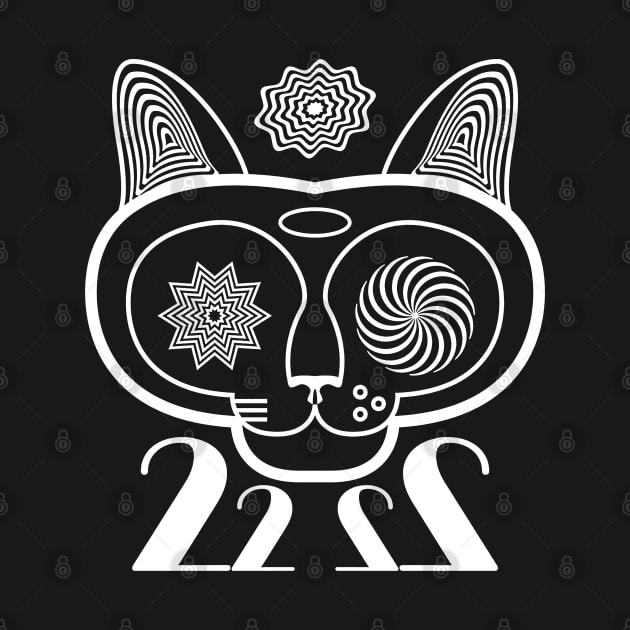 Psychedelic Cat Face 22 by RGB Ginger