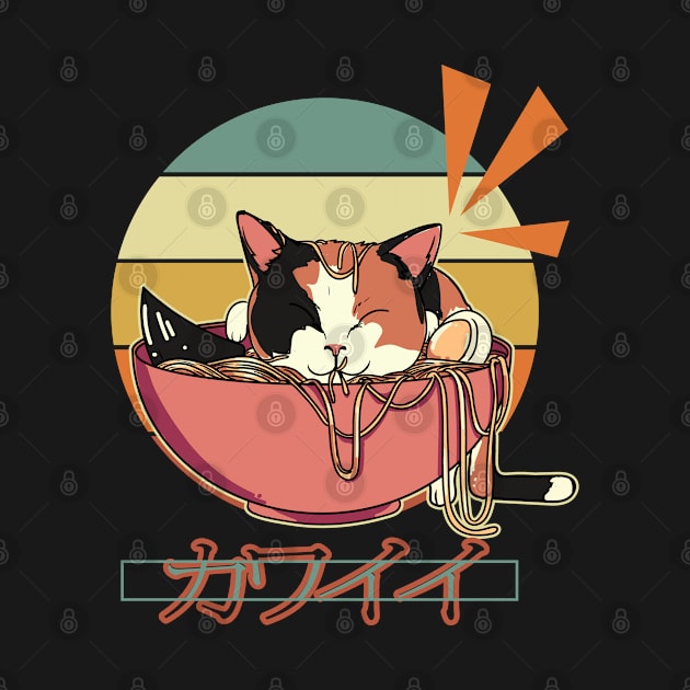 Anime cat Ramen Send Noodles by MzumO