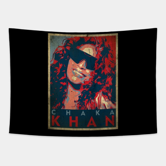 Vintage Popart Chaka Khan Tapestry by Girladies Artshop