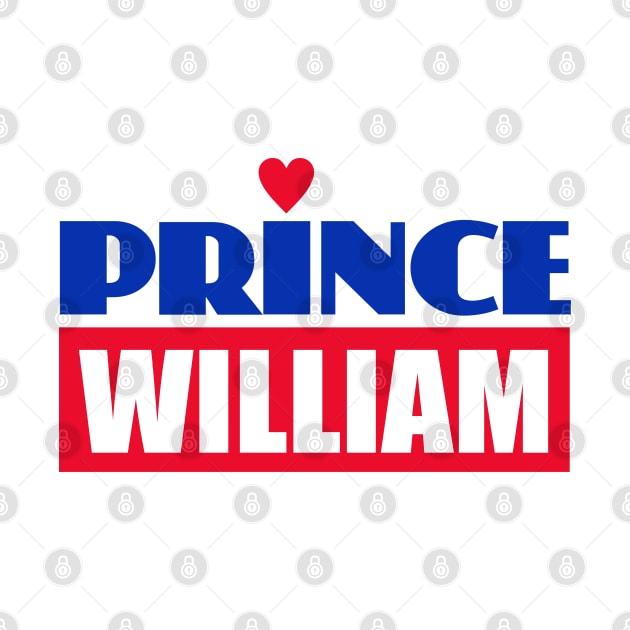 Prince William Heart by Dale Preston Design