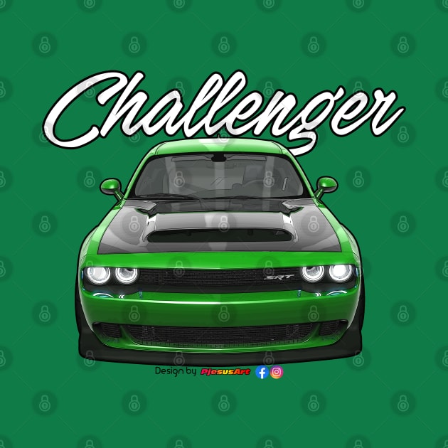 Challenger SRT Green by pjesusart by PjesusArt