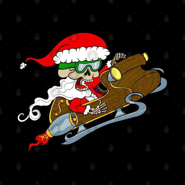 Santa clause is cruising to town by Art by Daniel Moore