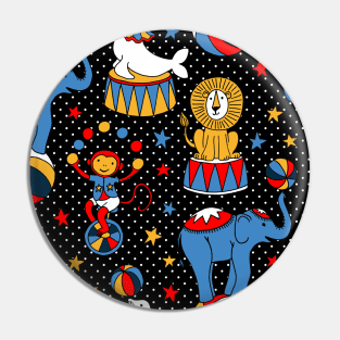 Little Circus Stars on Black Pin