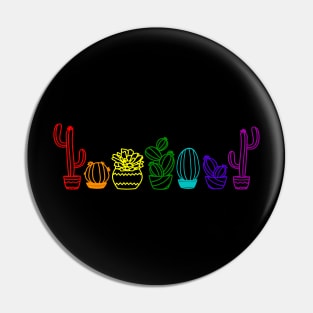 LGBTQ Pride Cactus Shirt Pin