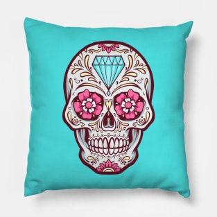 Latin Pride Sugar Skull Pillow