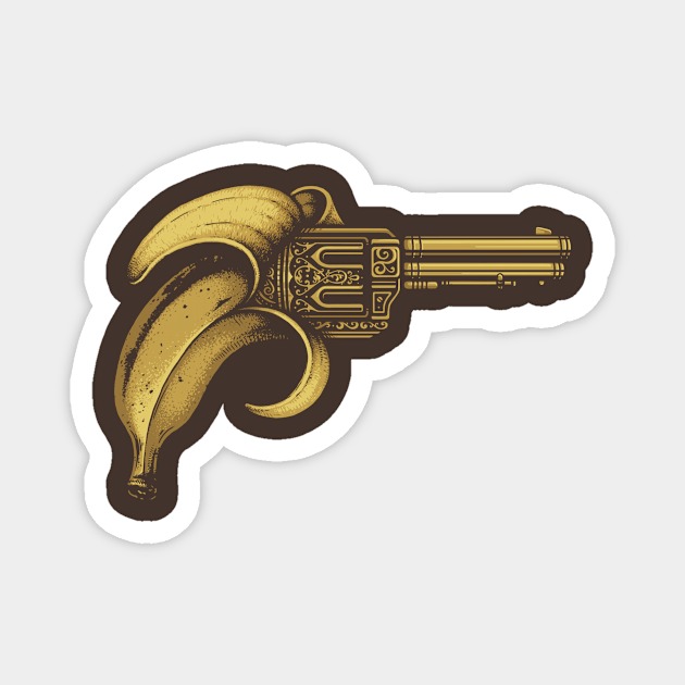 Banana Gun Banana Magnet Teepublic