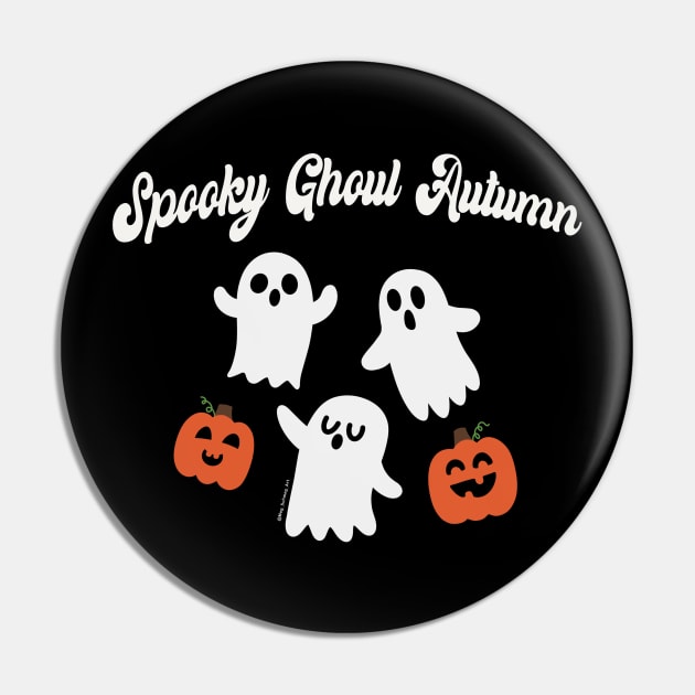 Spooky Ghoul Autumn Pin by Meg Schmeg Art