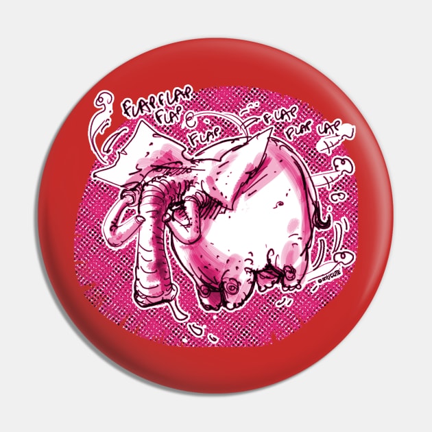 flying pink elephant Pin by anticute