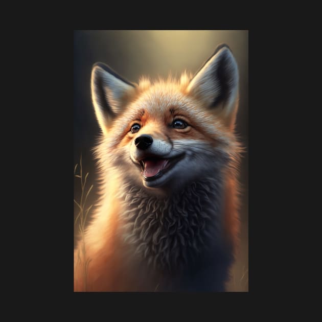 Cool portrait of a cute Fox by KoolArtDistrict