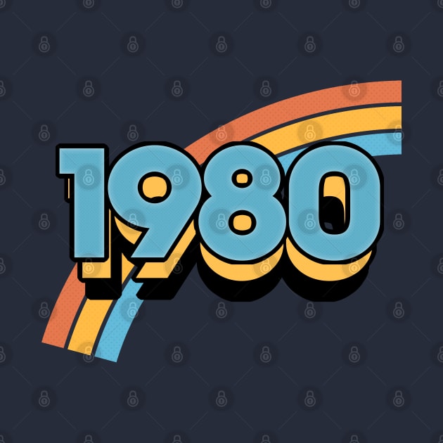 1980 //// Retro Birthday Design by DankFutura