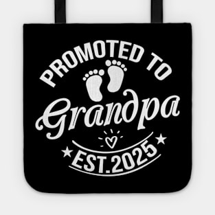 Promoted to Grandpa Est 2025 Gift Tote