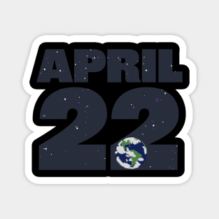 April 22 Earth Day Magnet