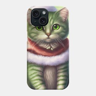 Cute Meowy Christmas cat Phone Case