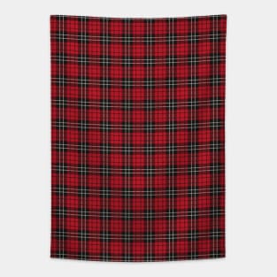 Red-black Checkered Plaid. Traditional Scottish ornament. Tapestry