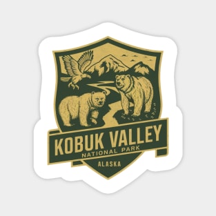 Kobuk Valley National Park Wildlife Emblem Magnet