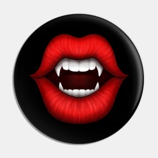 red lips Pin
