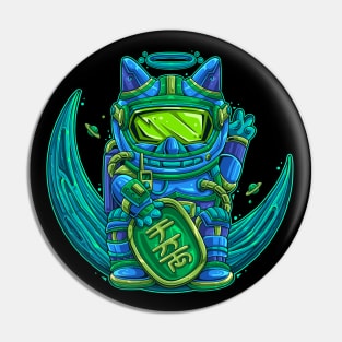 SPACE ASTRO LUCKY CAT ORNAMENT Pin