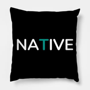 Native Simple Typography Pillow