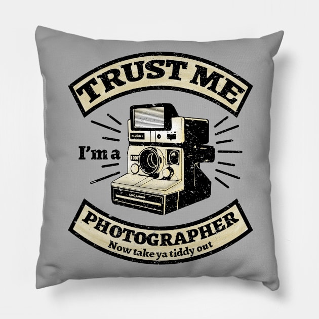 Photographer Pillow by bakerjrae