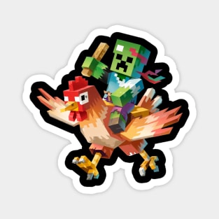 Chicken-Jockey Magnet