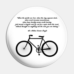 inspirational Cycling quote Pin