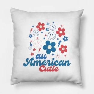 Au American Cutie 4th Of July Usa Pillow