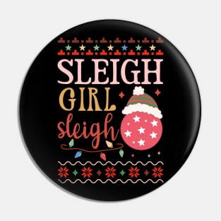 Sleigh Girl Sleigh Pin