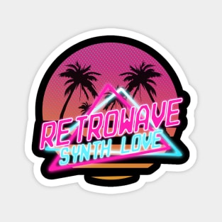 Vaporwave Aesthetic Style 80s Synthwave Retro Magnet