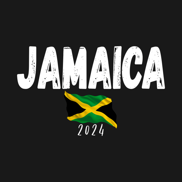 Jamaica Souvenir 2024 Vacation Trip Caribbean Travel Flag by OriginalGiftsIdeas