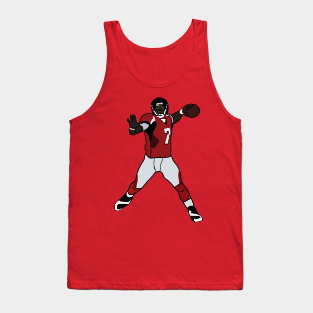 xavierjfong Michael Vick Throwback Atlanta Falcons NFL Tank Top