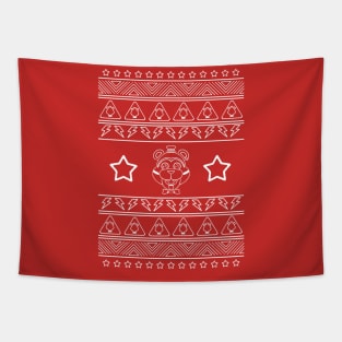 Glamrock Fazdad Ugly Holiday Sweater Tapestry