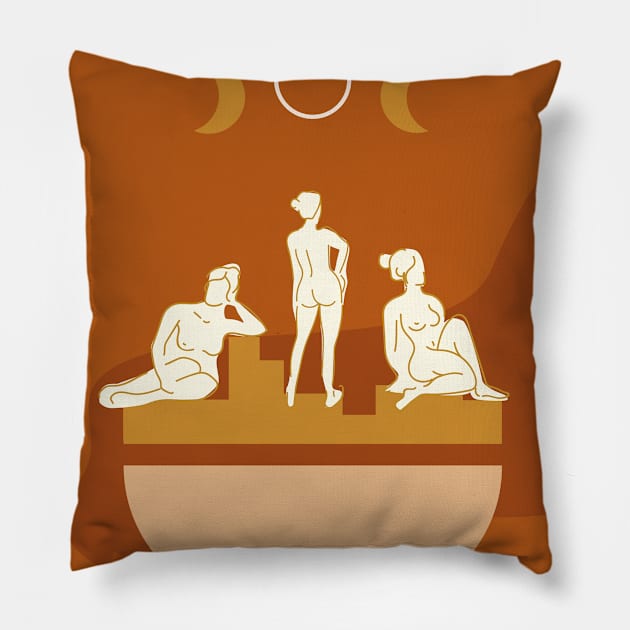 Mystic Trio Pillow by NJORDUR