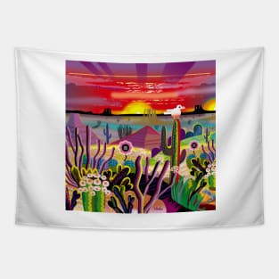 Sunrise in the Garden of Eden Tapestry