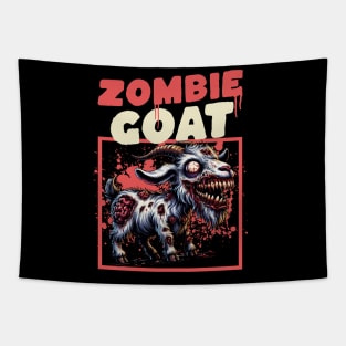 Zombie Goat funny Tapestry